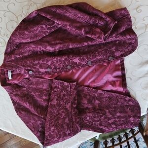 Coldwater Creek Maroon Jacket, Maroon/burgandy Color, Most Likely 2x
